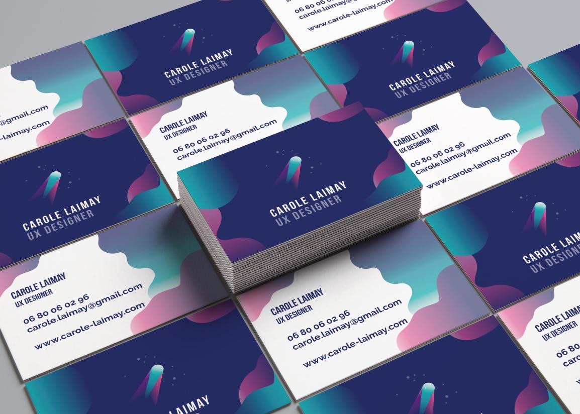 cartes de visite carole laimay ux designer